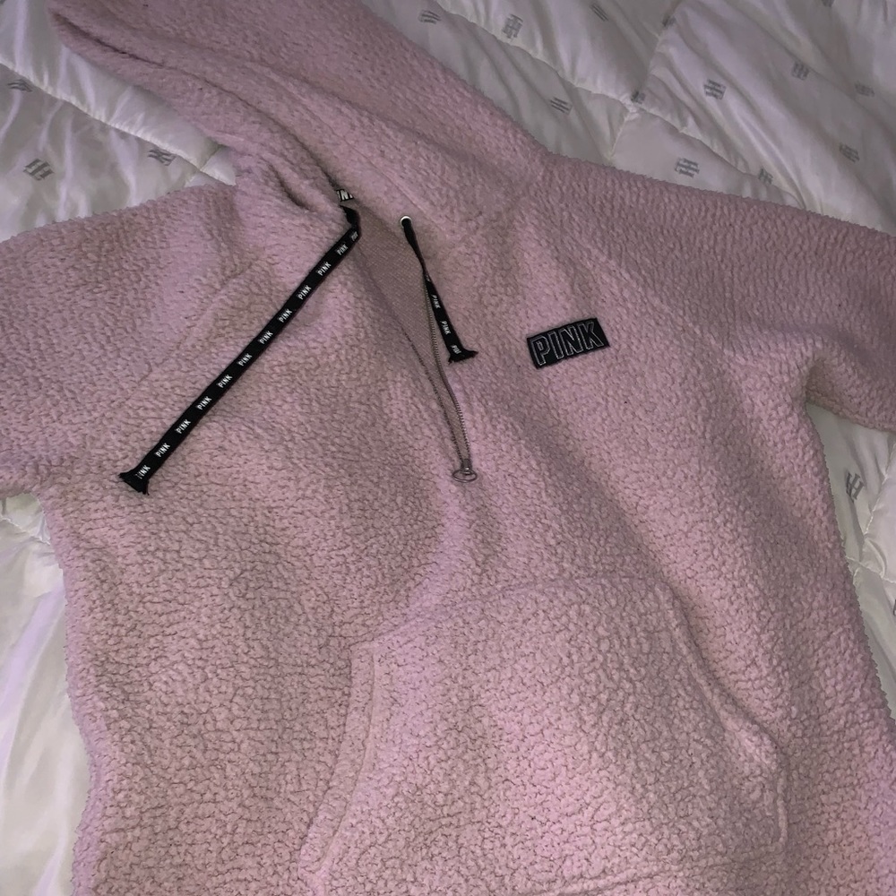 Pink Sherpa Pullover